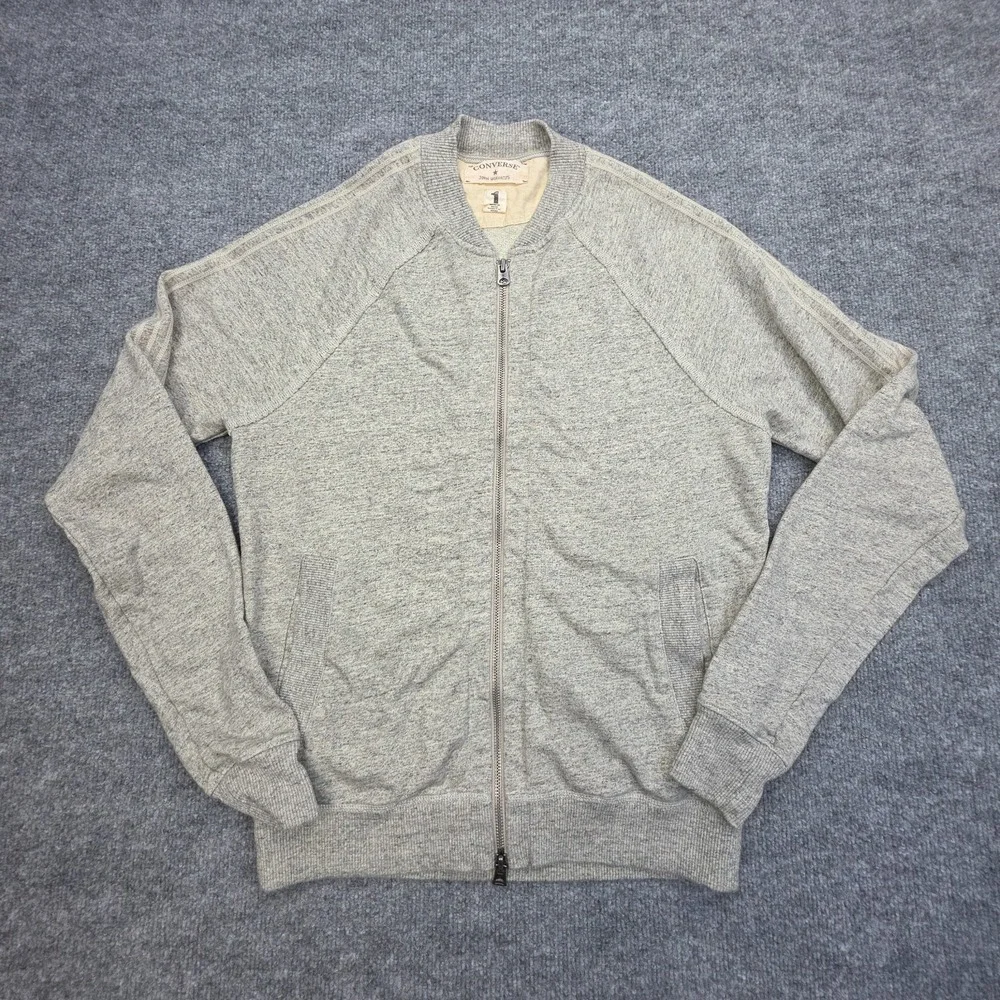 Converse x John Varvatos Zip Sweatshirt Jacket Men's Small Gray
